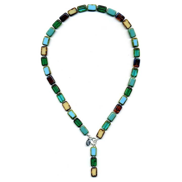 Collana con perline Emerald Forest Mix 45,7 cm per la vendita all'ingrosso da parte di Stefanie Wolf Designs