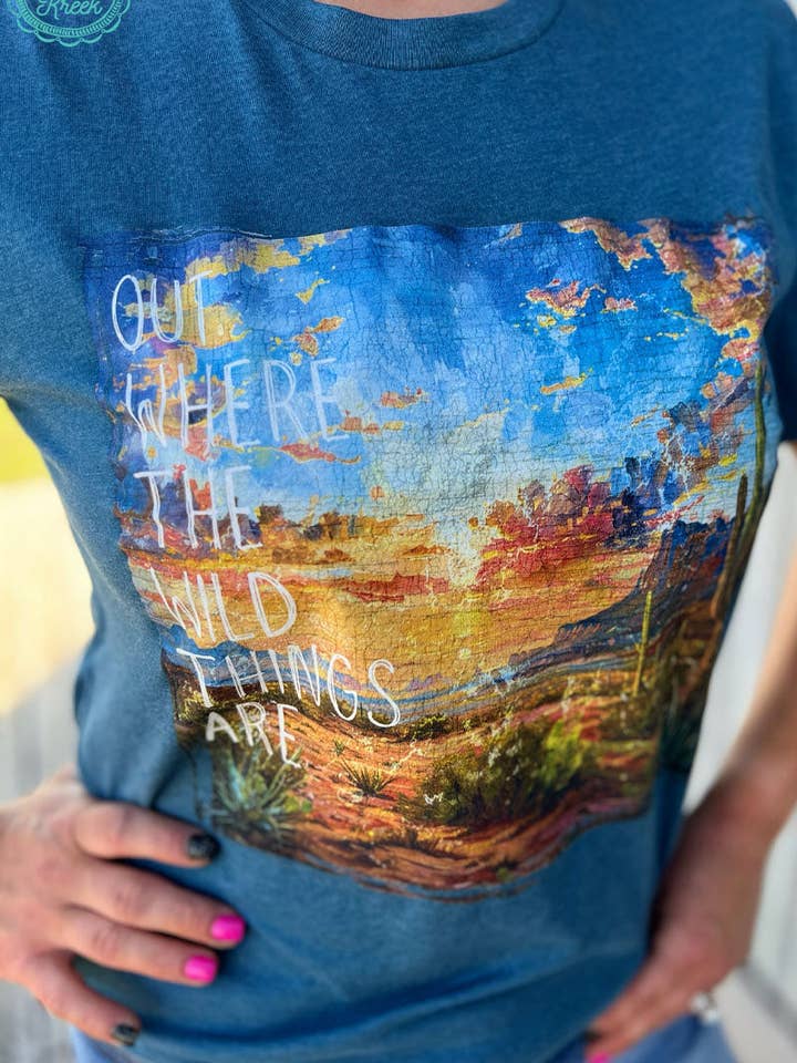 Sterling Kreek - Wholesale Screen Printed T-Shirt - Women's - Out Where The Wild Things Are Tee
