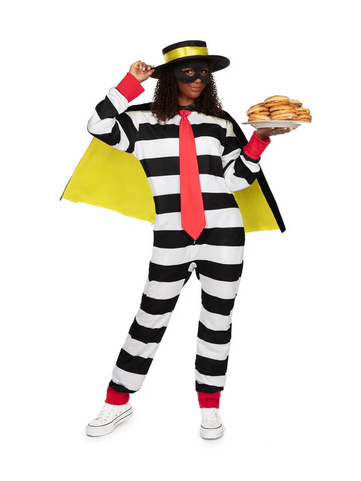 Tipsy Elves – Engroshandel Kostume - Voksen – Hamburger Thief Kostume - Unisex Halloween Jumpsuit