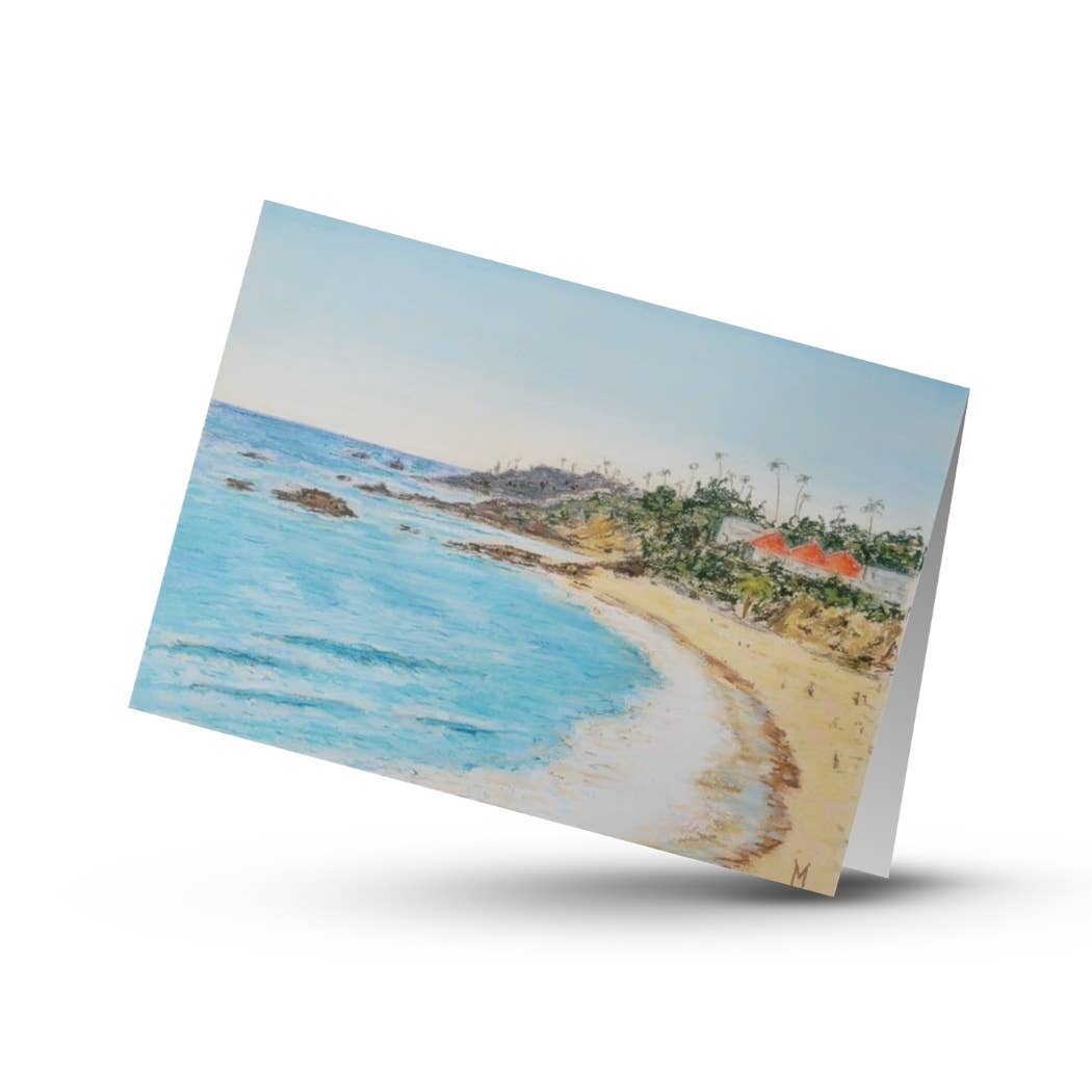 Maria Langgle - Wholesale Everyday Greeting Card - Laguna Beach Folded Greeting Card with Envelope 5x7