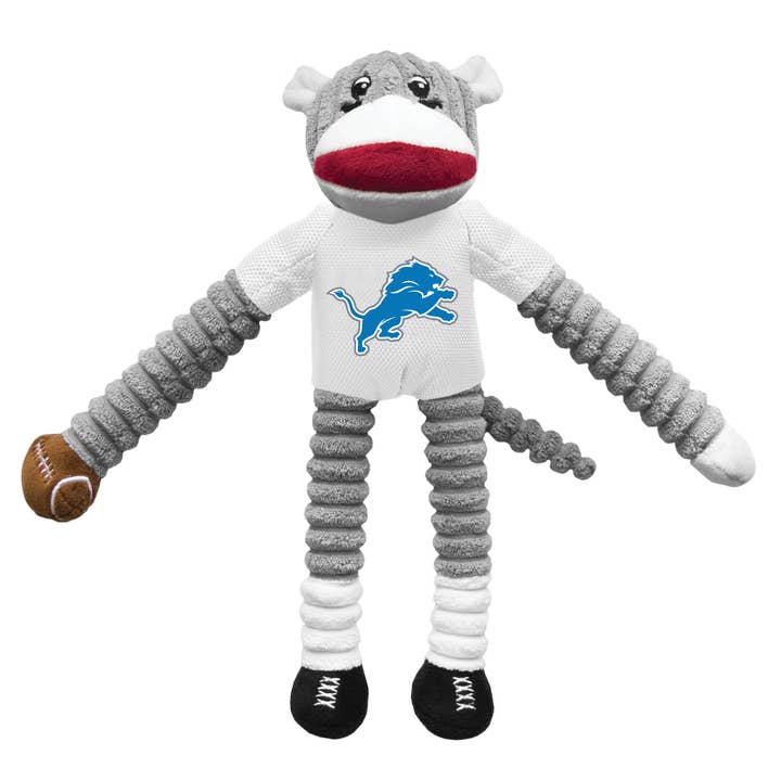 NFL Detroit Lions Team Sock Monkey Pet Toy for wholesale by Little Earth Productions