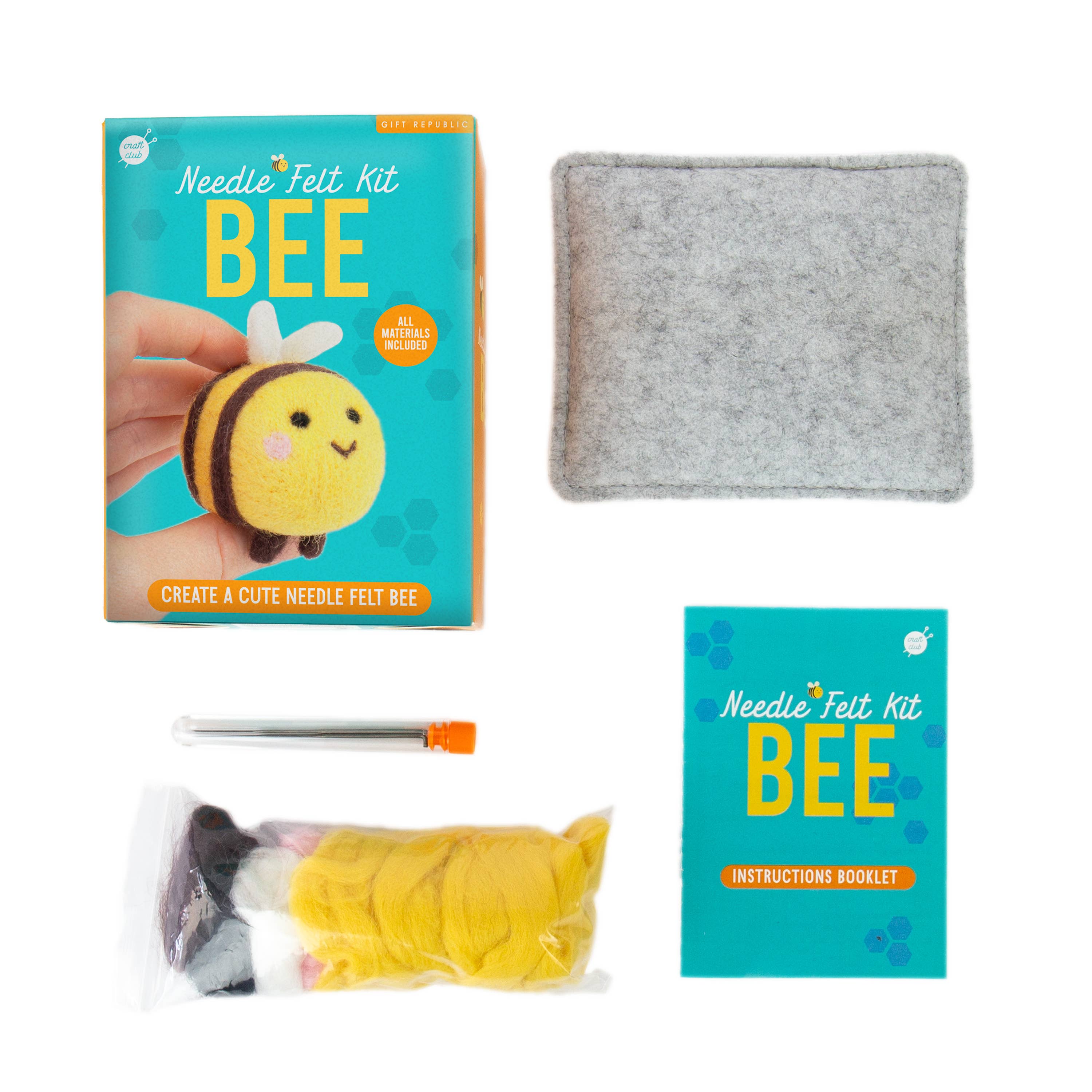 Gift Republic – wholesale Knitting needles – Bee Needle Felting Kits1