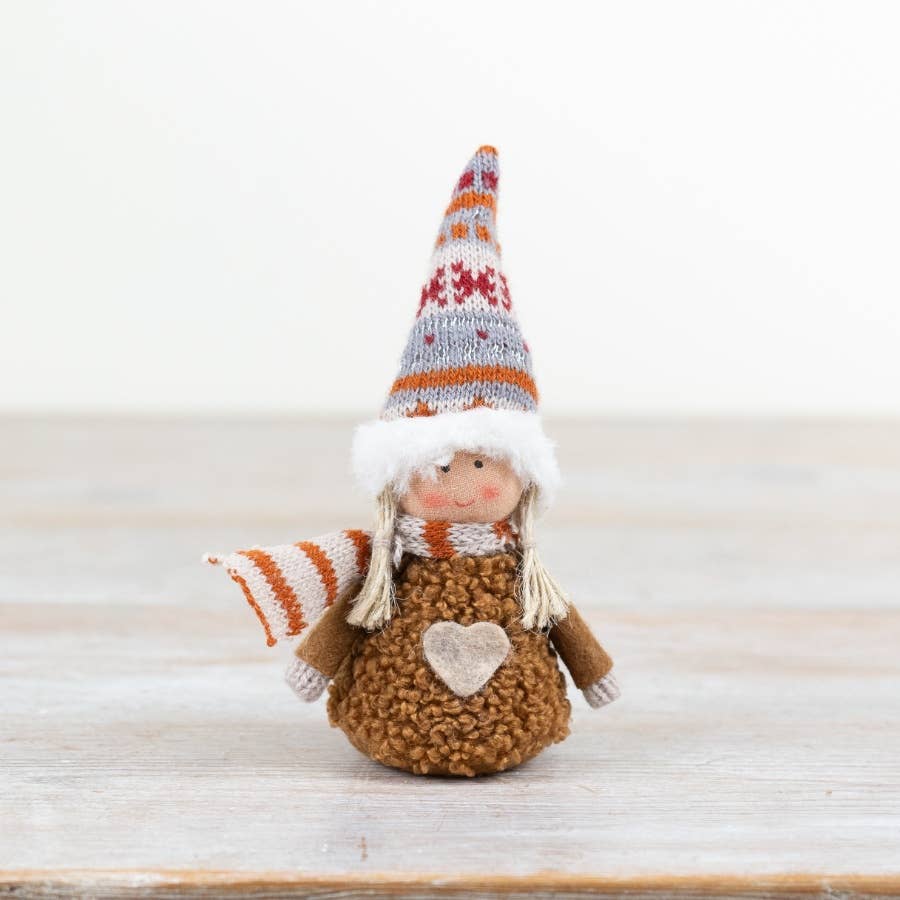 Gainsborough Giftware x Portland Living - Wholesale Decorative Tabletop Object - Woodland Autumnal Doll 8cm