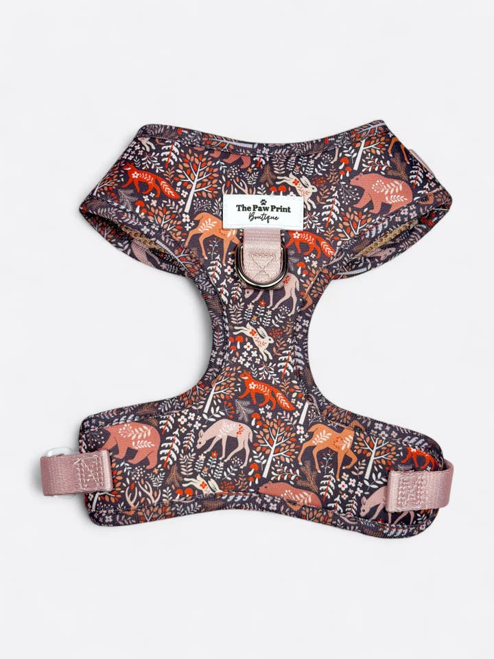 Woodland Wilderness Adjustable Harness for wholesale by The Paw Print Boutique
