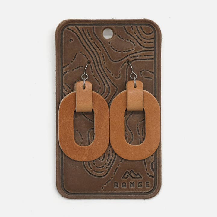 Oval Earrings – Lightweight & Elegant Statement Jewelry for wholesale by Range Leather Co.