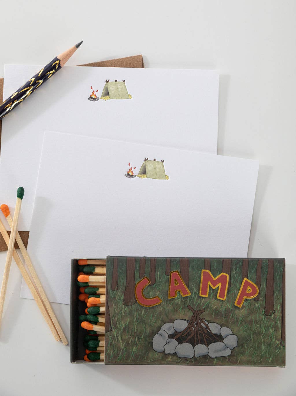 Karen Adams Designs - Wholesale Matches - Camp Matchbox4