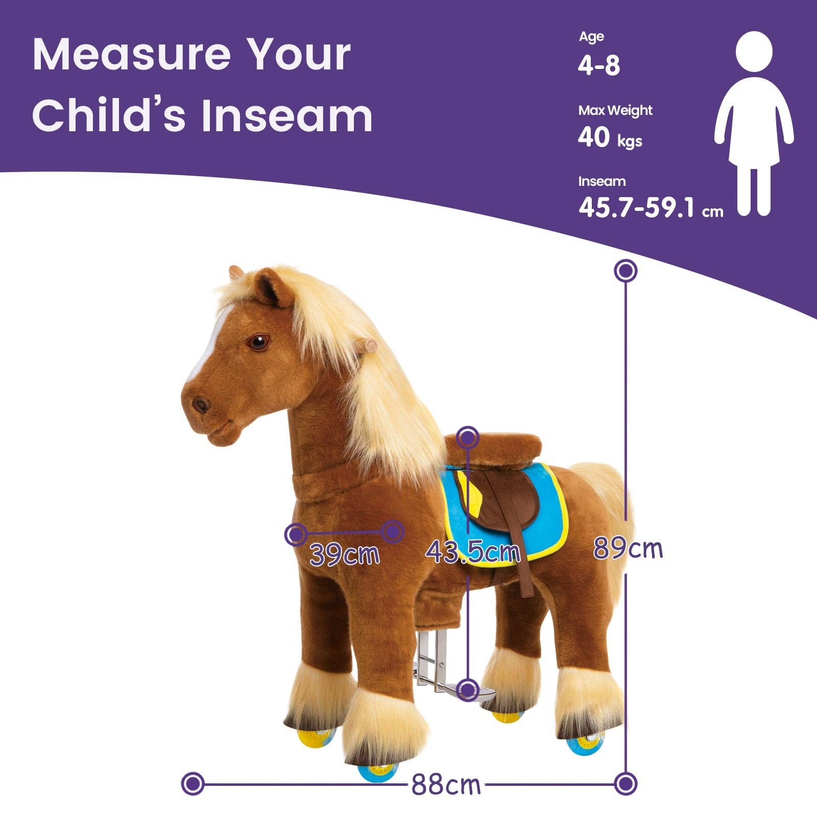 PonyCycle GmbH - Wholesale Rocking Horse - Kids - Model X Ride-on Horse Toy - Brown Horse4