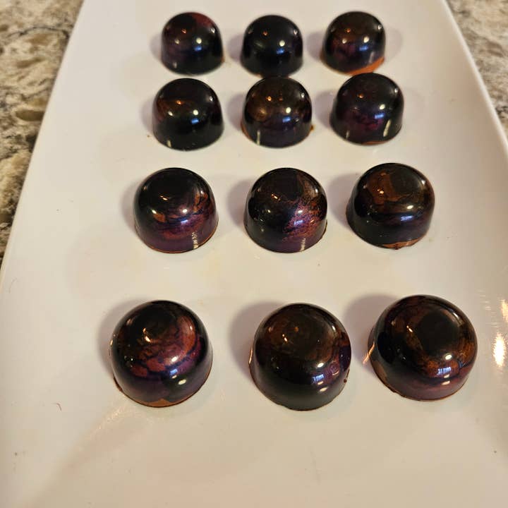 J. Patrice Chocolate Studio - Wholesale Chocolate - Coconut Cardamom Caramel - Bulk BonBons 12 piece Tray 4