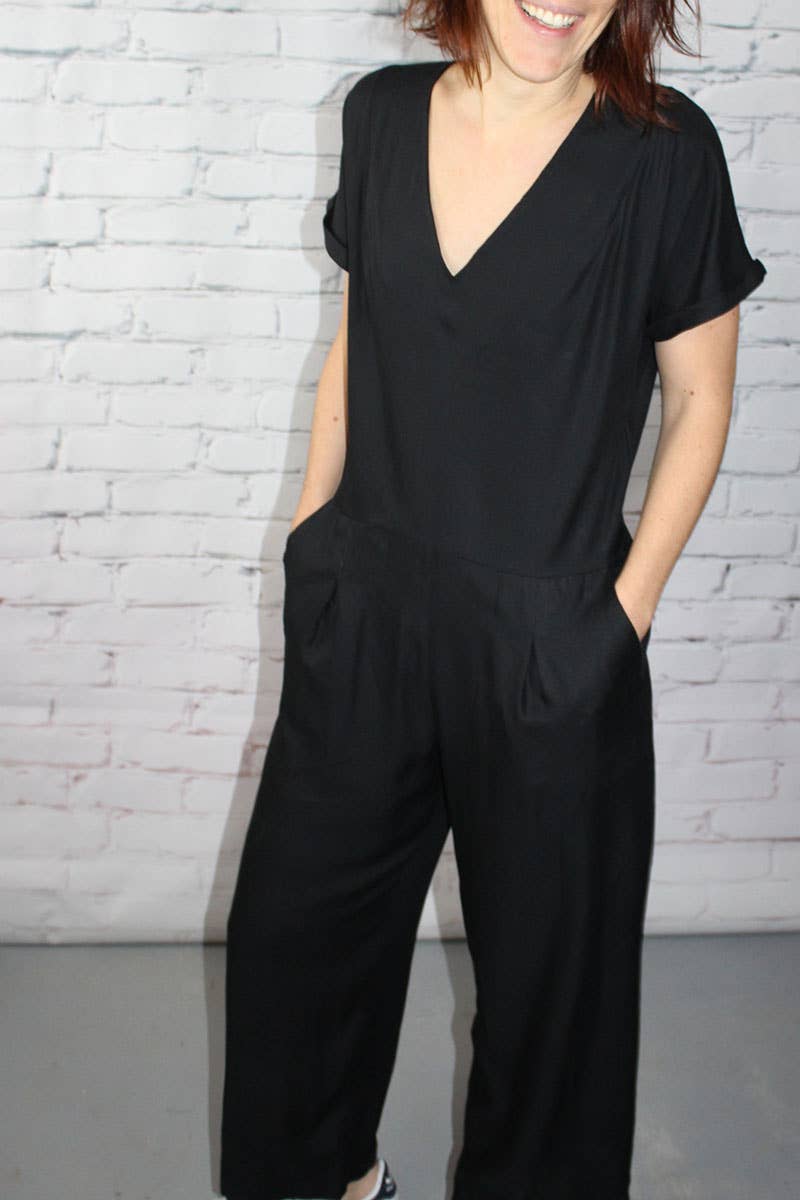 Eglantine et Zoé - Wholesale Fabric - Black Licorice Fabric - Viscose Twill10