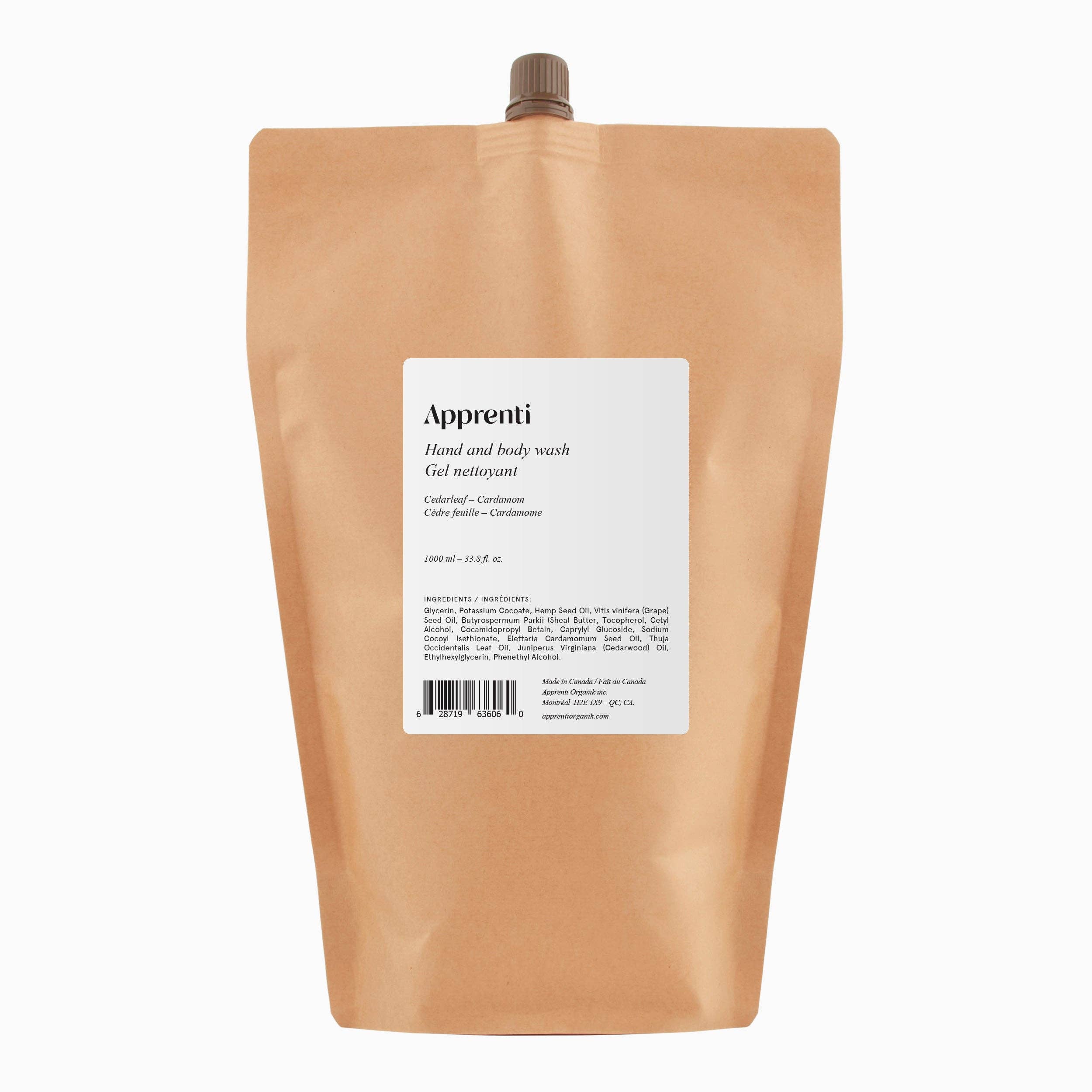 Apprenti - Wholesale Body Wash/Shower Gel - Cedarleaf & Cardamom Hand and Body Wash8