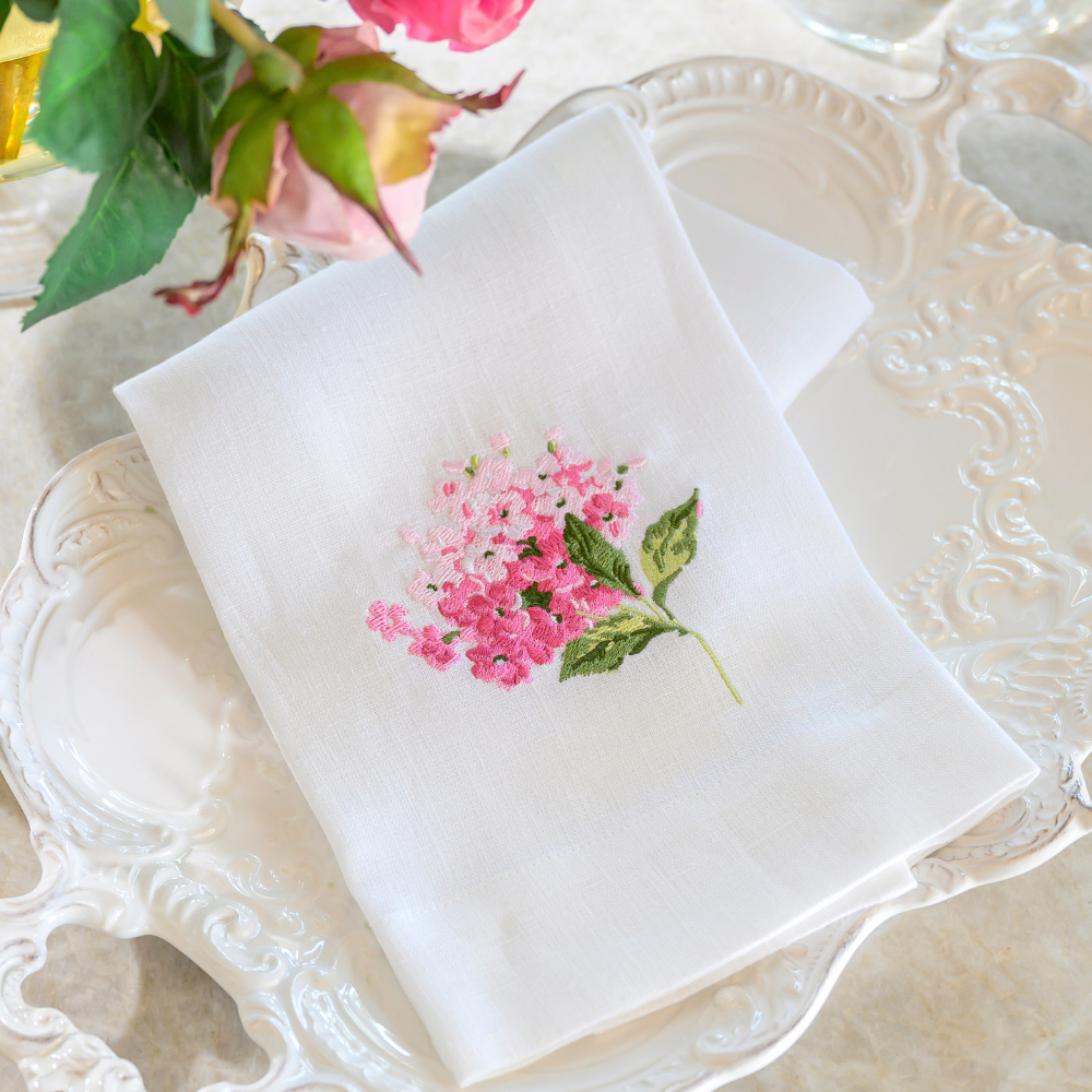 Arte Italica & Crown Linen Designs - Wholesale Tea Towel - Hydrangea Towel4