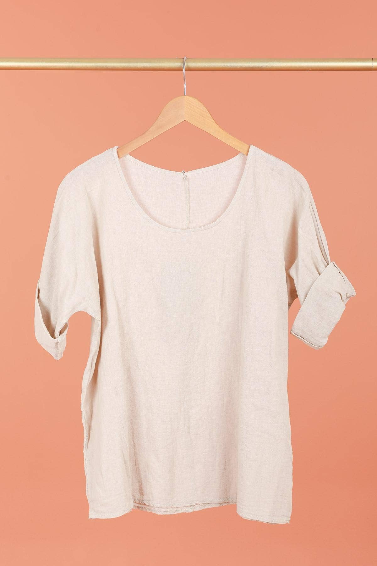 la maison des fibres naturelles – wholesale T-shirt – women's – t-shirts 1101 + SIZE60%cotton 40%linen1