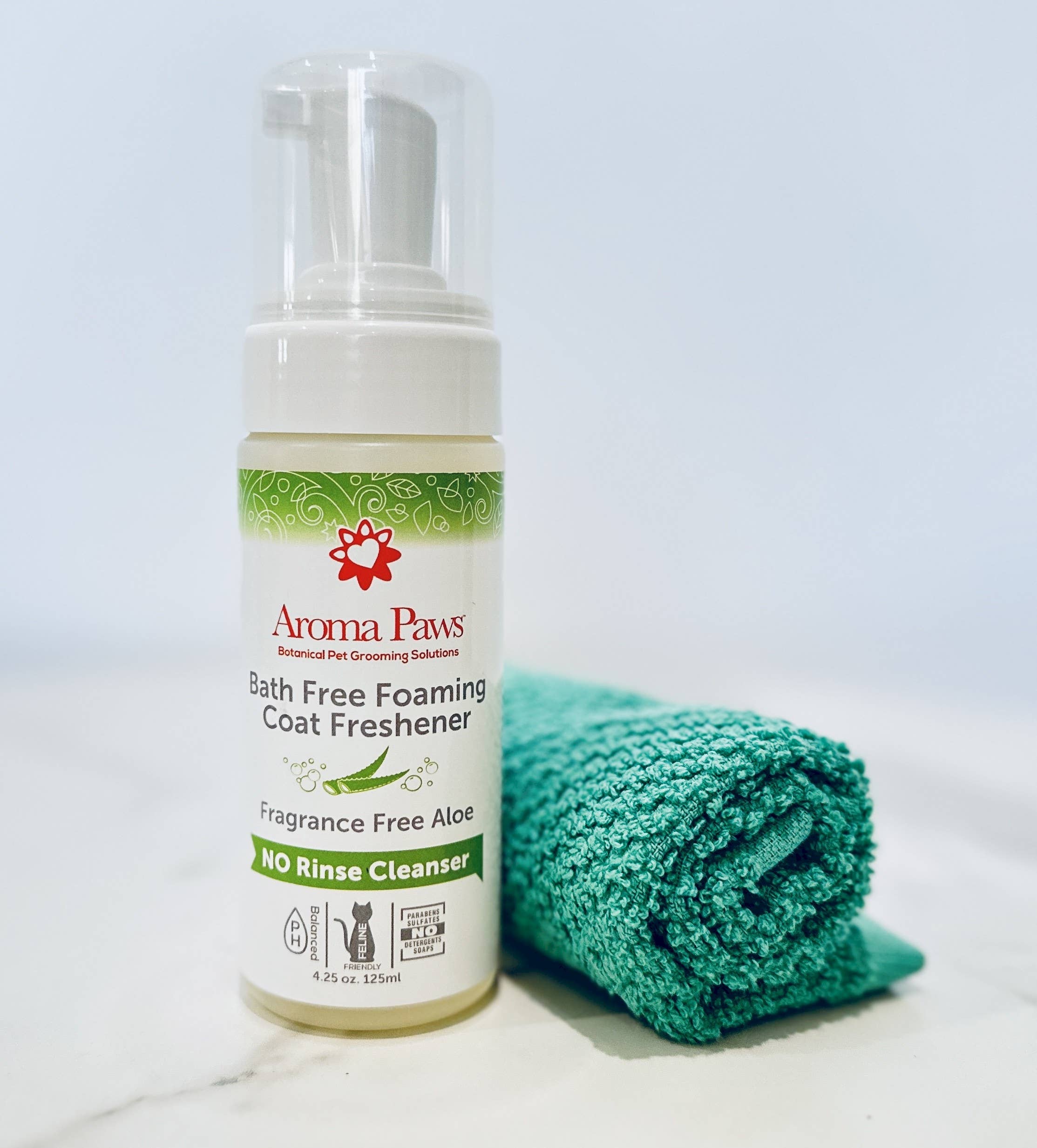 Aroma Paws - Wholesale Pet Grooming Aid - Dog - 4.25 oz. Bath Free Foaming Freshener- Fragrance Free Aloe2