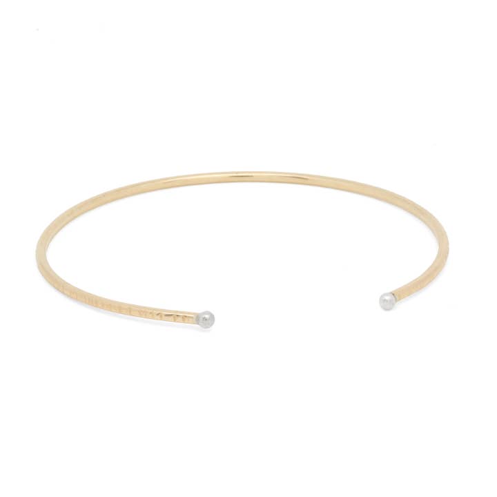 Manchette texturée Cassie pour la vente par Agapantha Jewelry