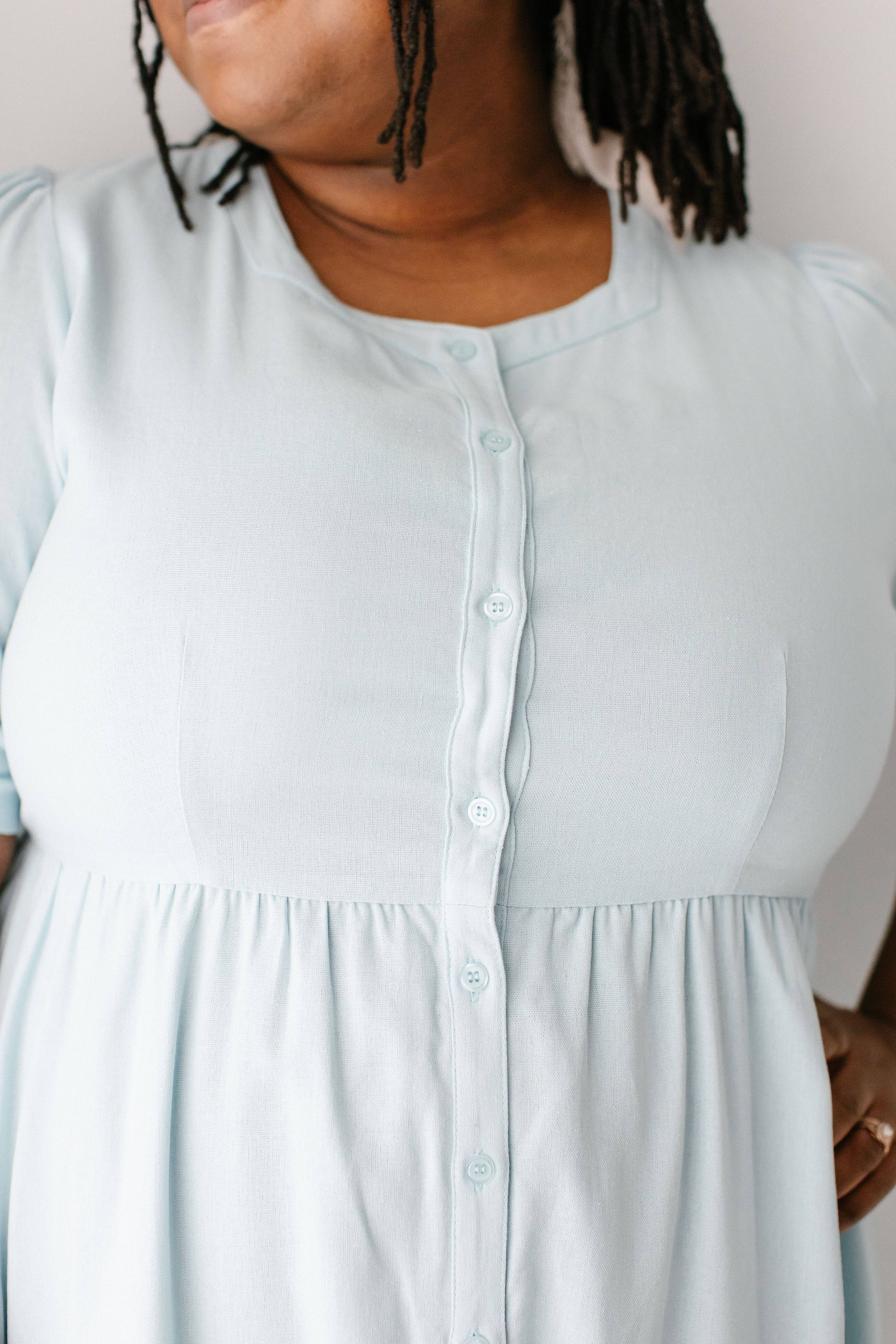 The Main Street Exchange - Wholesale Dress - Women's - 'Nora' Button Front A-Line Dress14