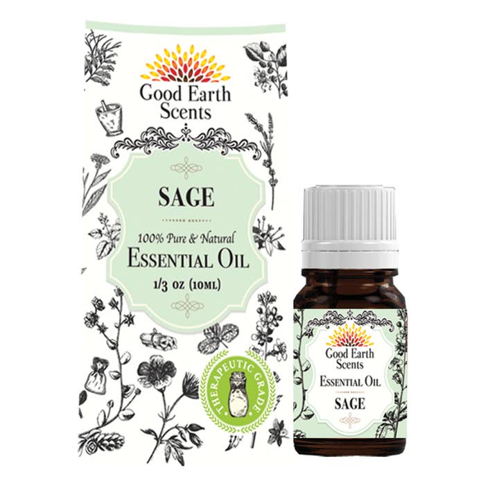 Designs by Deekay Inc. - Wholesale Essential Oil - Good Earth Scents - Sage Essential Oil (10 ml.)