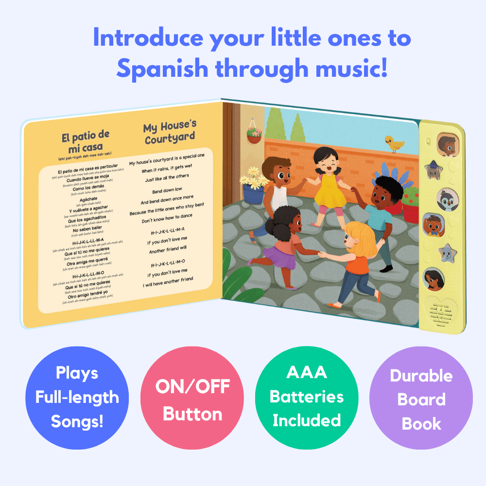 Heritage Kids Press - Vendita all'ingrosso Libro per neonati e bambini (0-2) - Amo cantare in spagnolo: filastrocche1