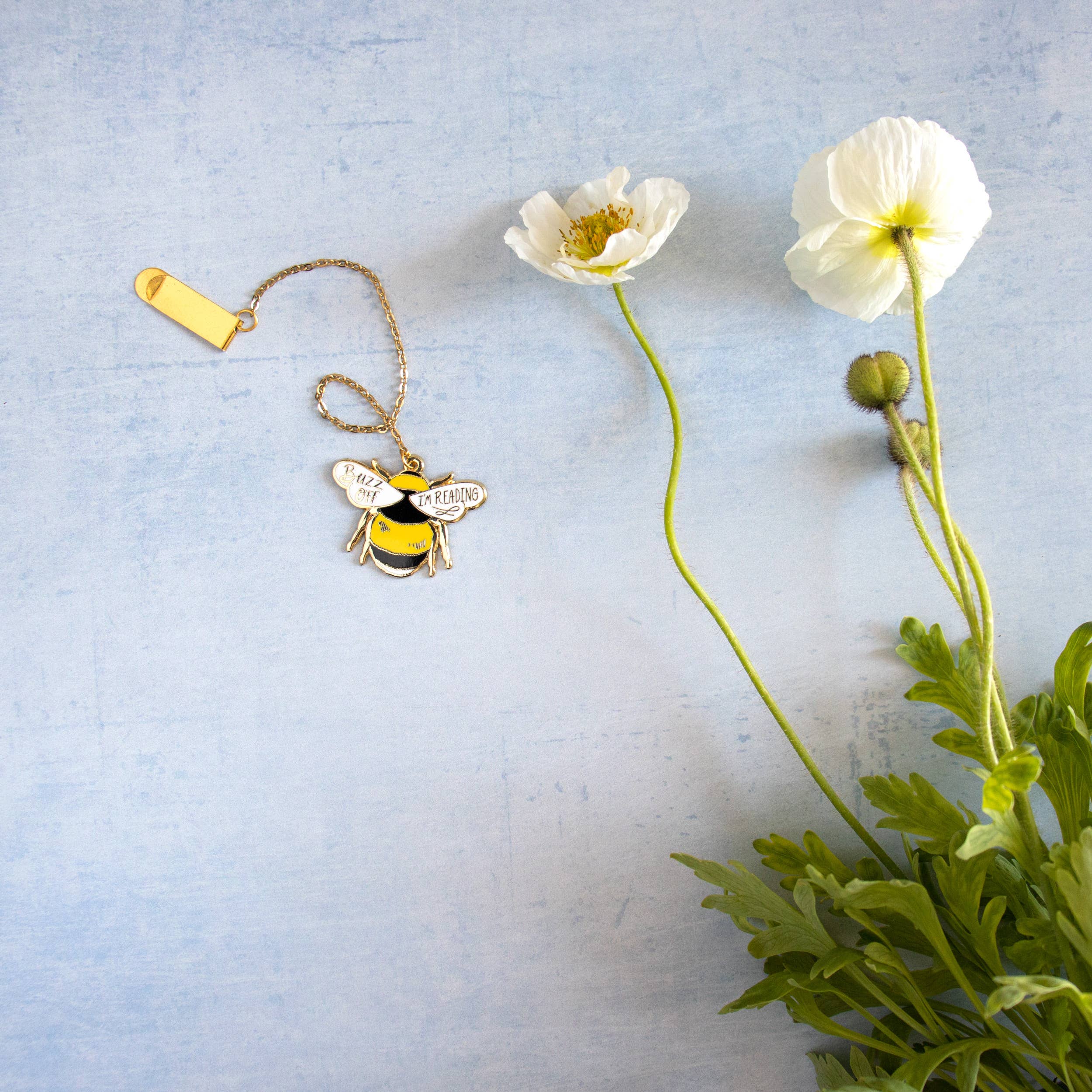 Pineapple Sundays Design Studio - Wholesale Bookmark - Bumble Bee Enamel Bookmark Charm4