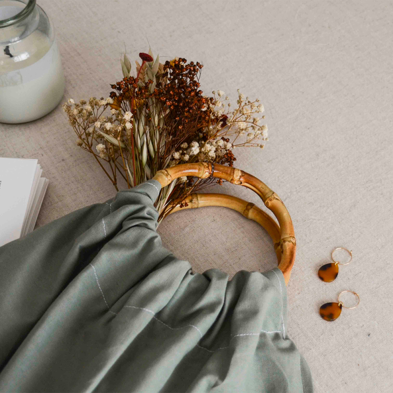 La Petite Épicerie - Wholesale DIY Craft Kit - DIY HABERCERY - My cotton sewing bag - green1