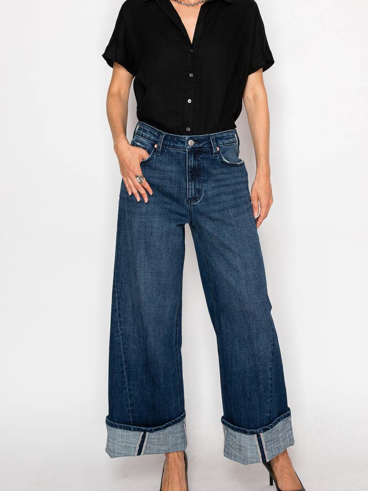 INSEAM TRANSFORM HIGH RISE A-LINIE WEIT GESCHNITTENE JEANS für den Großhandel von ARTEMIS VINTAGE