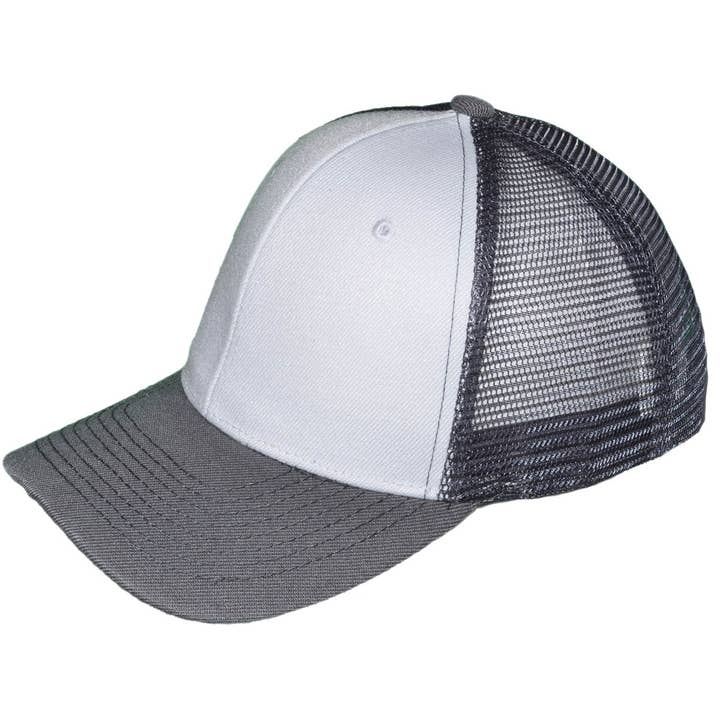 Buck Wholesale - Wholesale Trucker Hat - Unisex - Blank Trucker Hats - Structured Mesh BK Caps54