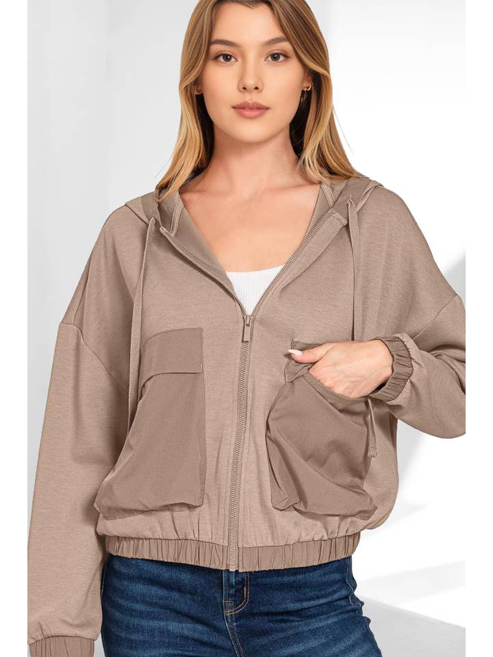 42POPS - Wholesale Jacket – Women's - 1024 Soft Scuba Full Zip Hoodie Jacket SI-289724