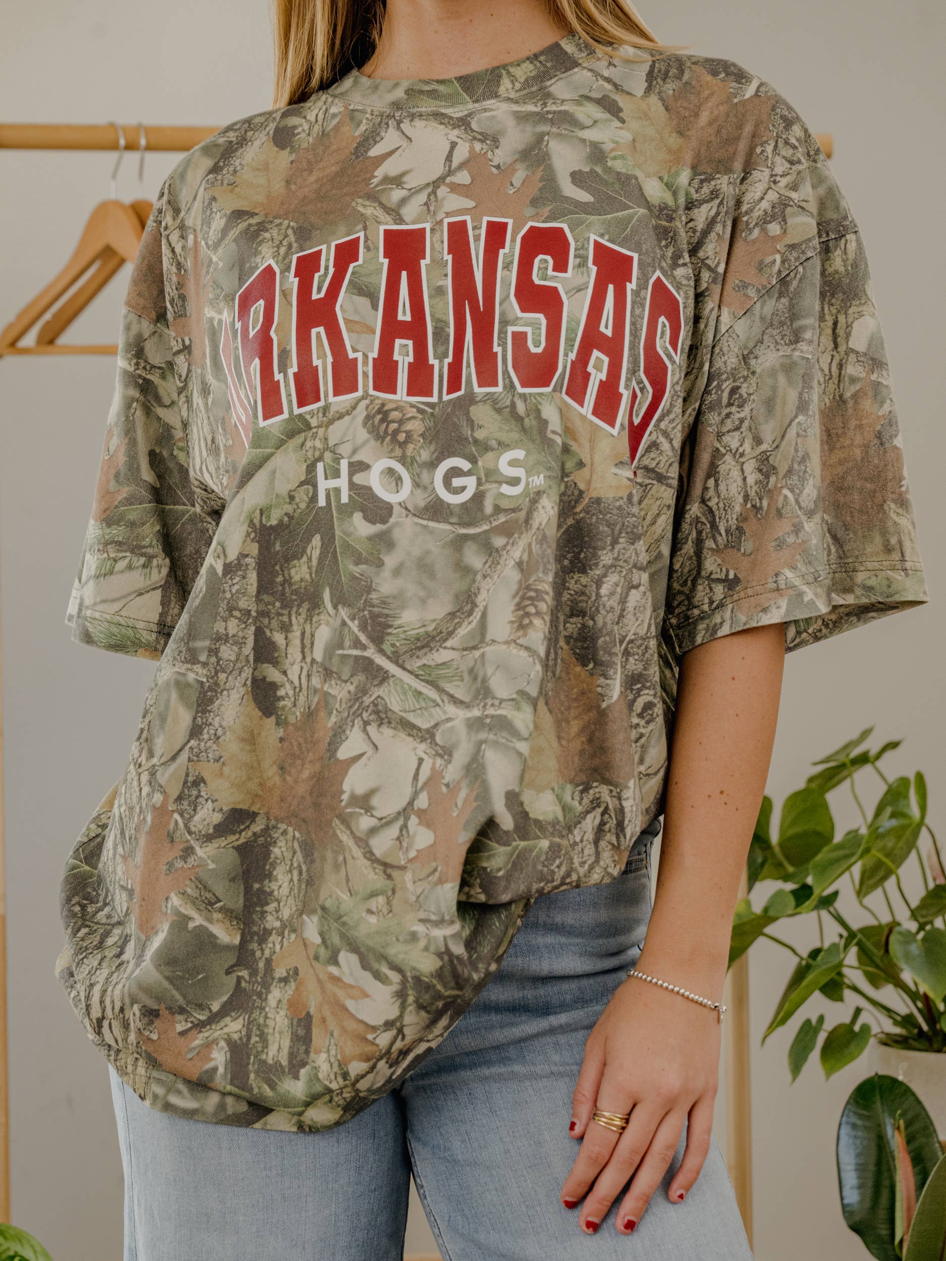 LivyLu - Wholesale Screen Printed T-Shirt - Unisex - Arkansas Razorbacks Filled Gault Camo Tee3
