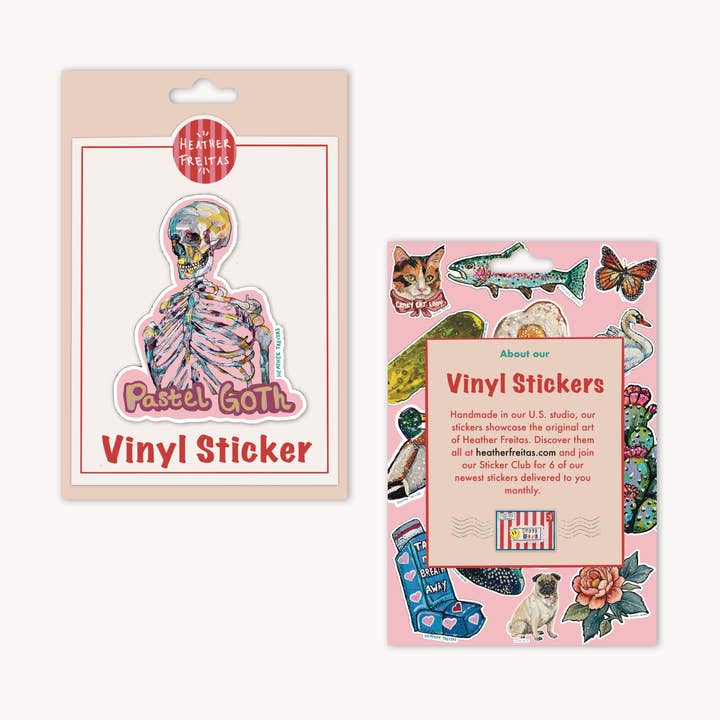 Heather Freitas - Wholesale Sticker - Pastel Goth Sticker2