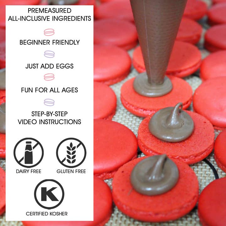 W4W products - Wholesale DIY Food Kit - Macalicious Macs DIY Baking Kit - Yields 24 French Macarons
