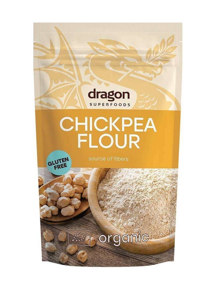 Farina di ceci, Bio, Dragon Superfoods, 200g/1kg per la vendita all'ingrosso da parte di Smart Organic