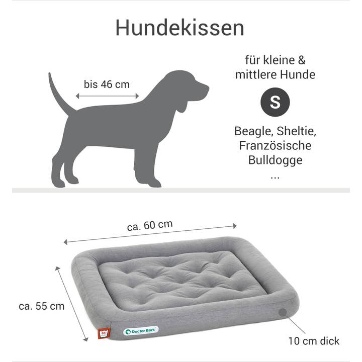 Doctor Bark – wholesale Husdjursbädd – Hund – Doktor Bark hund kudde grå melange5
