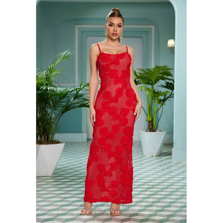 Solid Color Maxi Dress for wholesale by Chicways