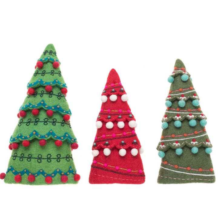 French Knot - Wholesale Christmas Decoration - Sugar Plum Tree Set - Traditional Colors Set of 30