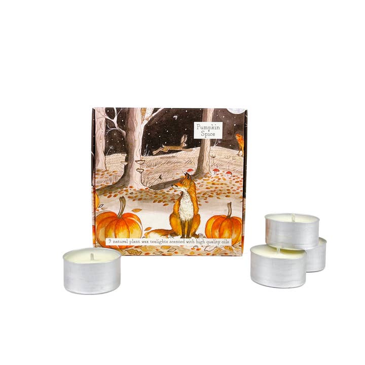 Heaven Scent Incense Ltd - Wholesale Tea Light Candles - Pumpkin Spice - Box of 9 Scented Tealights
