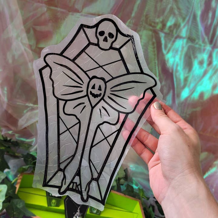 Tia Kinsman - Wholesale Suncatcher - Coffin Moth Rainbow Window Cling1