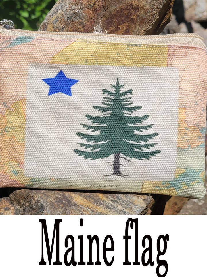 Porte-monnaie sur le thème du Maine pour la vente par Old Bagzz