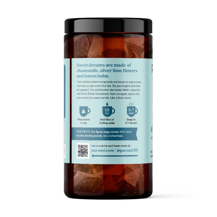 Paromi Tea - Wholesale Health/Detox Tea - Paromi Organic Herbal Tea, Sleep with Me, Caffeine Free