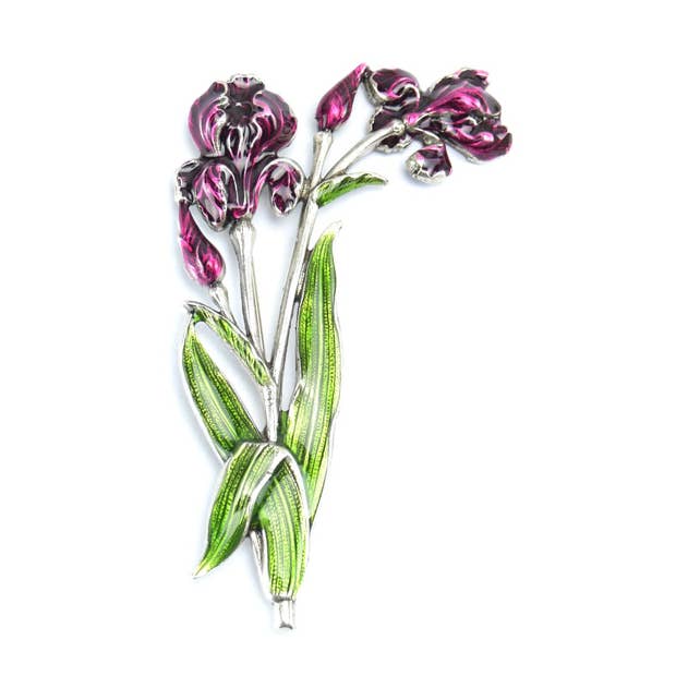 Broche Iris en Flor para venta al por mayor de AU BOUT DES REVES