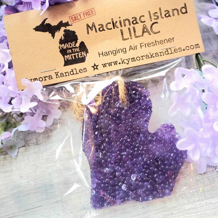 Kymora Kandles - Wholesale Air Freshener - Hanging Air Freshener -Mackinac Island Lilac0