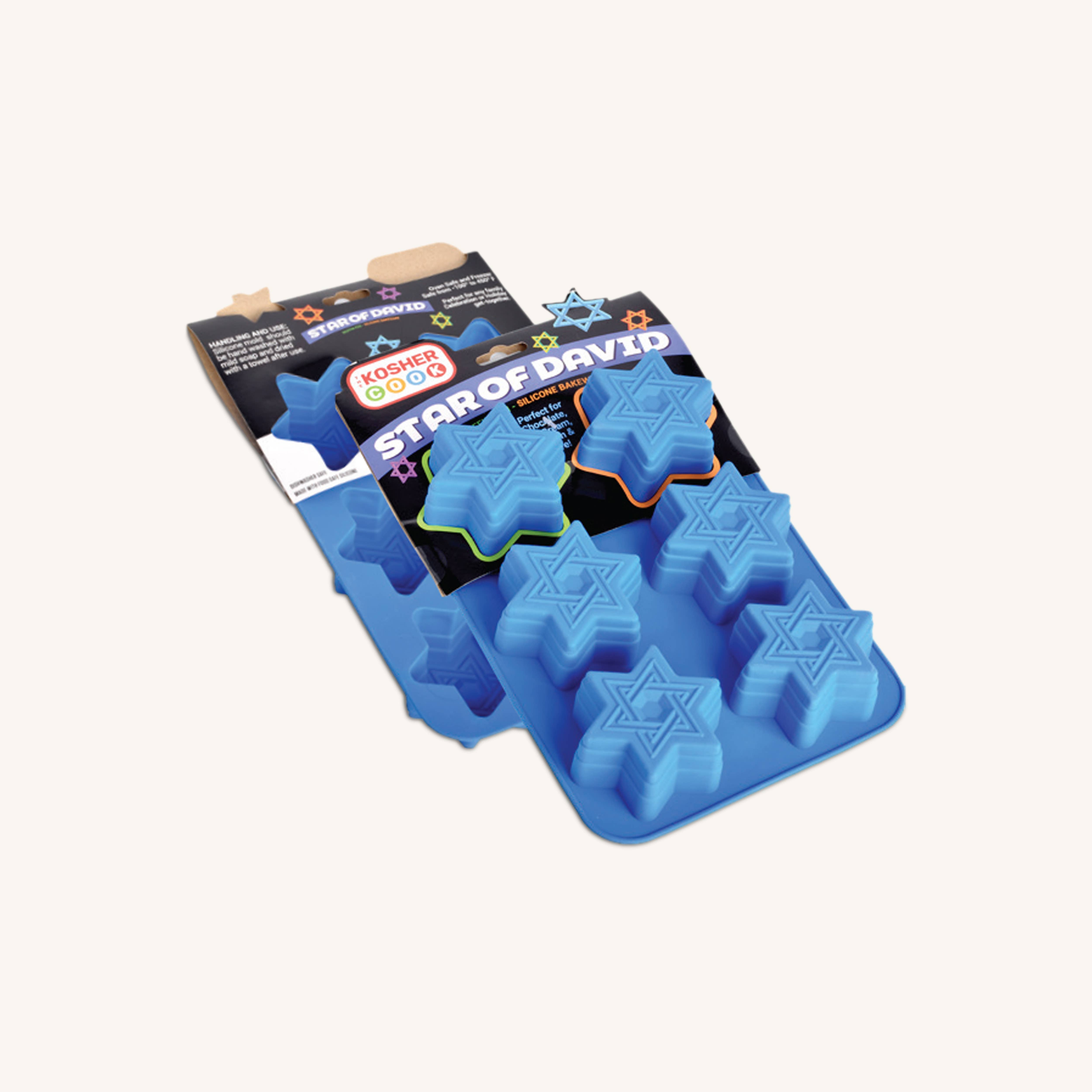 Ner Mitzvah - Vendita all'ingrosso Stampo per dolci - Stampo in silicone a forma di stella di David, grande0