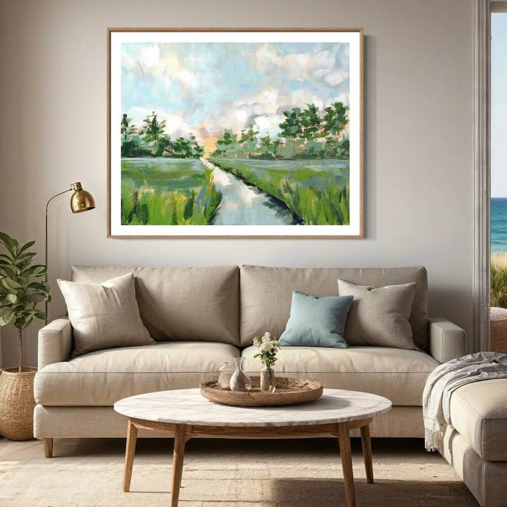 Impression sur toile Coastal Oaks I pour la vente par Candace Carroll Art
