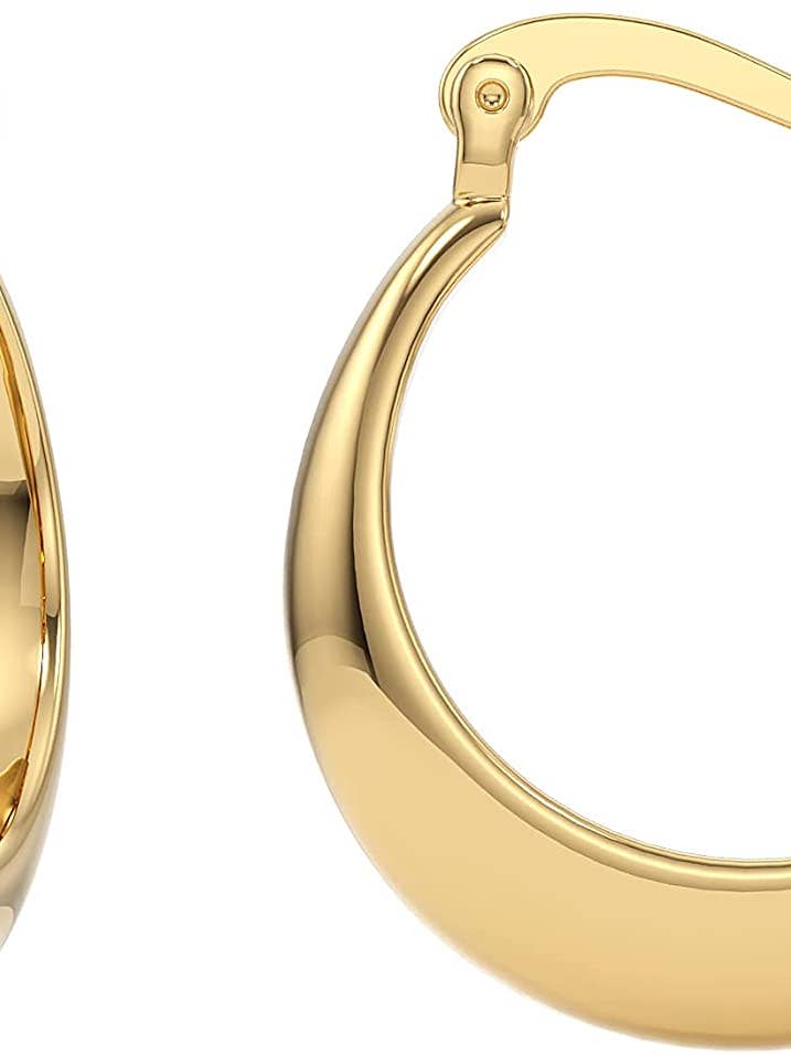 Pendientes de aro grueso para venta al por mayor de Kaiya Jewelry