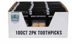 Living Concepts - Wholesale Toothpick - TOOTHPICKS 2PK 100 CT WOODEN FD1