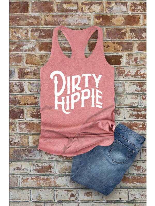 Top Avenue - Venta al por mayor Camiseta sin mangas - Mujer - Hippie sucio. Camiseta de tirantes PLUS ajustada con espalda cruzada para mujer