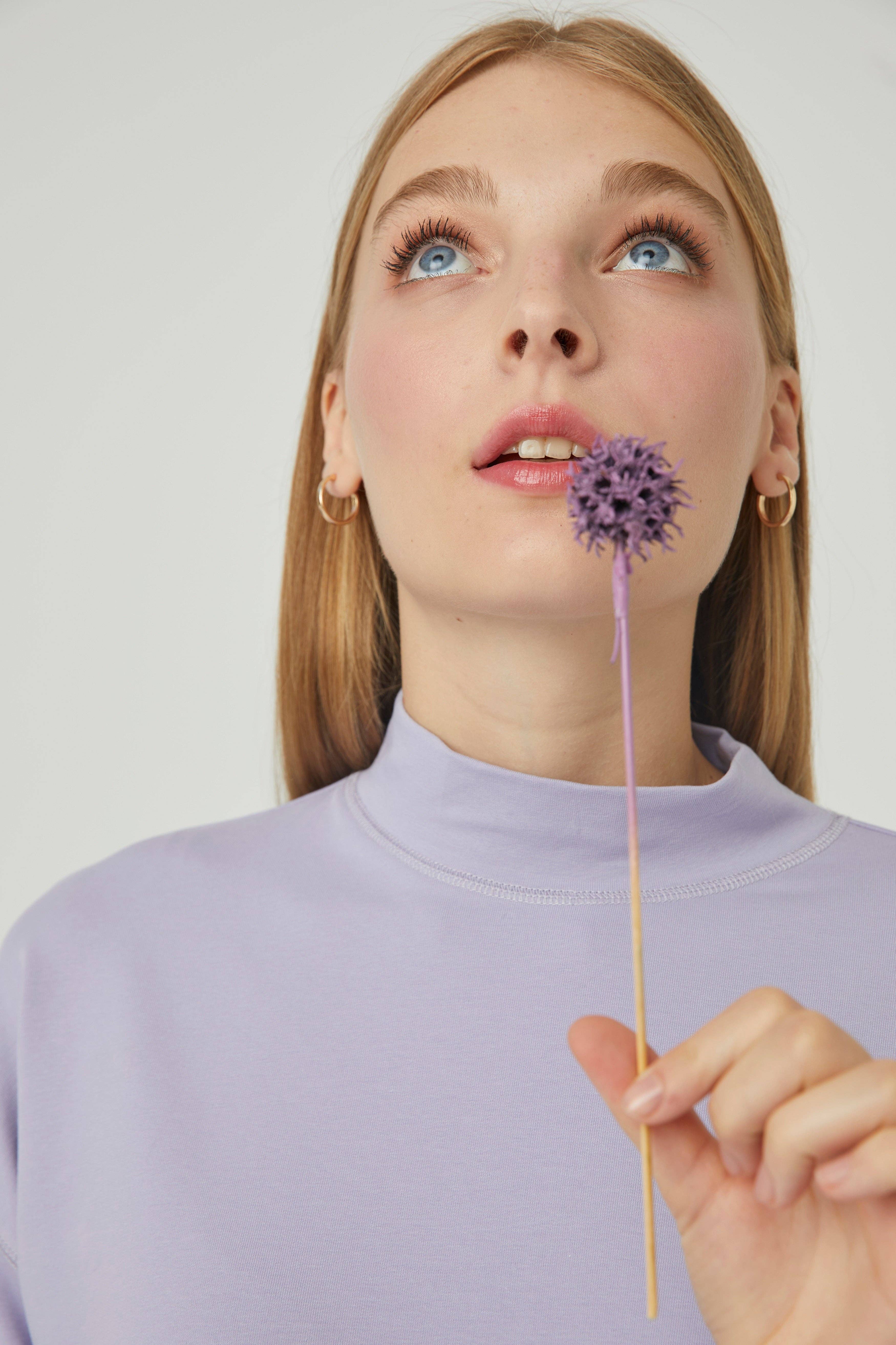 lila Barbara-Lila tröja 100% bomull 🌿 för wholesale på Faire9