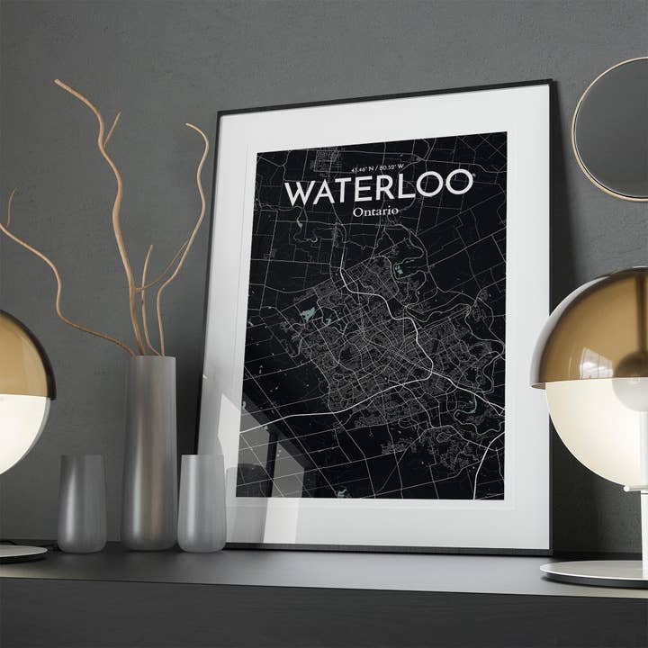 OurPoster.com - Wholesale Poster - Waterloo City Map Poster206