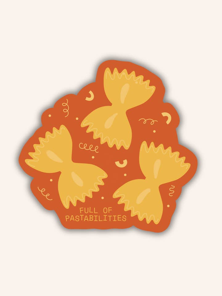 Pastabiliteter Sticker for engroshandel hos Created By Christine