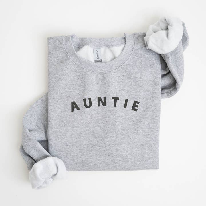 P E T I T R U E - Wholesale Sweatshirt - Women's - EMBROIDERED Aunt Sweatshirt Crewneck Mother's Day Sweaters3