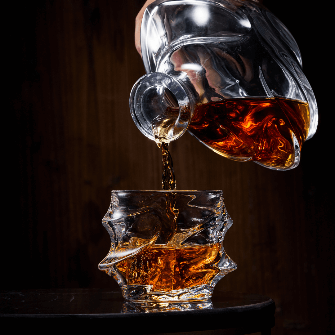 TsukiGlass - Wholesale Decanter - Storm Japanese Crystal Whisky Decanter V213