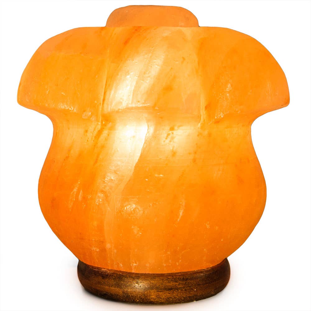 Fantasia Mining – wholesale Saltlampa – Lily Flower Salt Lampa - Genomsnitt 6.5" - sladd, glödlampa, dimmer5